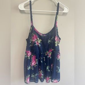 Torrid plus Sheer Floral Tank size 0